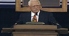 Sparky Anderson gives Hall of Fame induction speech