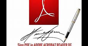 How to Sign PDF File In Adobe Acrobat Reader
