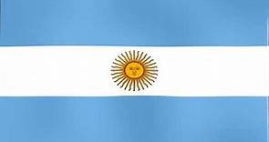 Evolución de la Bandera Ondeando de Argentina - Evolution of the Waving Flag of Argentina
