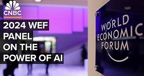 CNBC's Andrew Ross Sorkin joins Davos panel on the power of AI — 1/18/2024