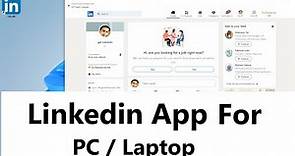 Linkedin app for pc | Linkedin app for pc windows 10,11 | Linkedin App for pc download