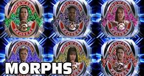 Mighty Morphin - All Ranger Morphs | Power Rangers Official