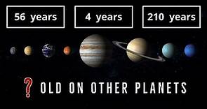 Your Age on Other Planets and Their Unique Year Lengths