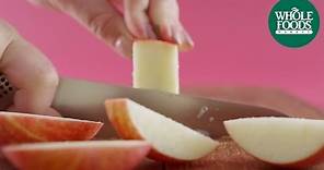 How To Cut Pretty Apple Slices | Values Matter l Whole Foods Market