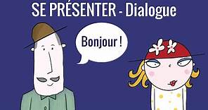 Se présenter en français, fle, dialogue niveau A1 (débutant) – communication 1bis