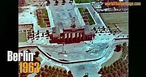 Berlin Wall 1963 - Bird´s eye view - Brandenburg Gate, Reichstag, Victory Column & more