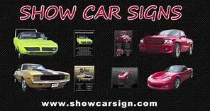 The Best Car Show Signs on the Market Today