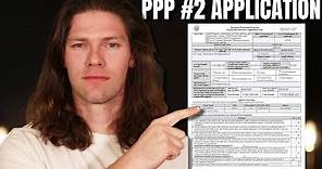 PPP Round 2 Application UPDATED [Self Employed, 1099, & Small Business]