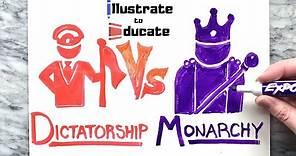 Dictatorship VS Monarchy | What is the difference between a Dictatorship and a Monarchy?
