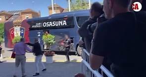 La plantilla de Osasuna llega a Sevilla para jugar la final de la Copa del Rey