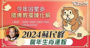 2024蘇民峰龍年生肖運程｜肖猴今年凶星多　師傅教擺陣化解 - 香港經濟日報 - TOPick - 娛樂