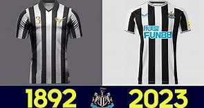 The Evolution of Newcastle United Football Kit 2022-23 | All Newcastle United Jerseys History 2022