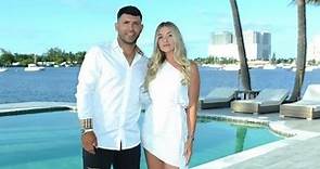 El Kun Agüero compartió un video de su novia entrenando en Miami: “Locurita mode on”