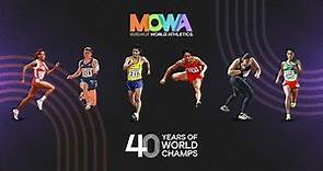 40 Years of the World Athletics Championships | A journey through athletics history ✨