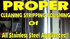 How to Strip Clean and Polish your Stainless Steel Appliances