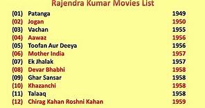 Rajendra Kumar Movies List