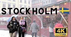 Stockholm, Sweden Walking Tour December 2023 - 4K. Gamla stan (Old Town)