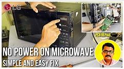 How to Repair Microwave Oven|Easy Fix: No Power on Microwave|LG Microwave Oven Not Working|Malayalam