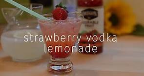 Vodka Strawberry Lemonade Drink Recipe