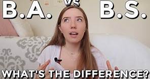 B.A. vs B.S. | WHAT'S THE DIFFERENCE? Should I Do a BA or a BS? | UCLA Anthropology Student Explains