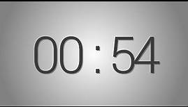 54 Seconds countdown Timer - Beep at the end | Simple Timer (fifty-four sec)