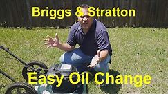 How to change the oil in a Briggs & Stratton lawn mower engine