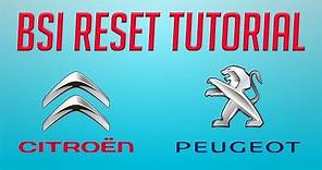 ✔ Tutorial how to BSI reset step by step on Citroen and Peugeot