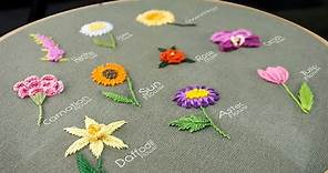 10 Gorgeous Flower Ideas: Hand Embroidery Art with Simple Stitches