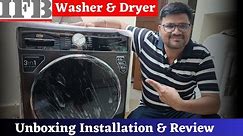 IFB Washer and Dryer Unbloxing Installation Review⚡Ifb Laundry Magic 3-In-1 Washer Dryer Refresher