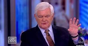 Newt Gingrich On Pres. Trump Tweeting Out Against Fox News | The View