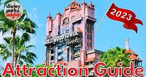 Disney's Hollywood Studios ATTRACTION GUIDE - 2023 - All Rides + Shows - Walt Disney World