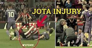 Watch how Jota was injured 👉 Close up injury impact on Diogo Jota’s knee 👉 Liverpool VS Brentford