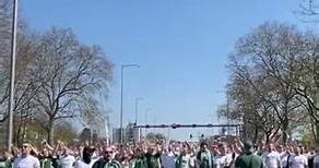 10.000 Werder-Fans auf dem Weg zum Olympiastadion #shorts #werderbremen