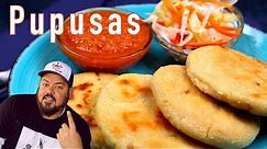 How To Make Pupusas - Pork and Cheese Pupusas with Curtido and Salsa