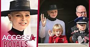Princess Charlene, Prince Albert & Their Twins Celebrate Monaco's National Day