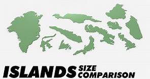 World's Largest Islands Size Comparison