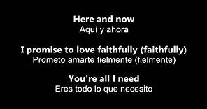 ♥ Here and Now ♥ Aquí y Ahora ~ Luther Vandross - Letra en inglés y español