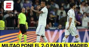 GOL DEL REAL MADRID. Militao marca el 2-0 vs Celta y tranquiliza al Bernabéu | La Liga
