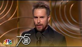 Sam Rockwell Wins Best Supporting Actor at the 2018 Golden Globes