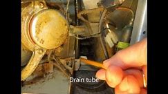 How to clear Kenmore side by side refrigerator clogged drain tube