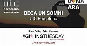 GivingTuesday - Beca un somni | UIC Barcelona