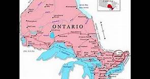 map of Ontario Canada