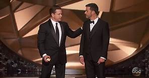 Matt Damon Confronts Jimmy Kimmel After Emmys Loss