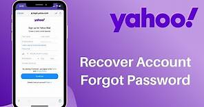 Reset Yahoo email Password on iPhone | Recover Yahoo Login Password | 2021