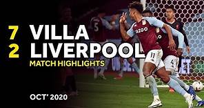 HIGHLIGHTS | Aston Villa 7-2 Liverpool | 4th October 2020