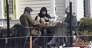 Leonardo DiCaprio girlfriend Camila Morrone and Lukas Haas grab a bite in Aspen, CO