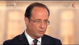 Hollande : "Moi président de la République..."
