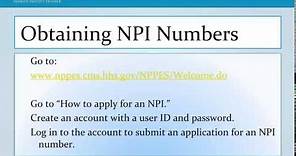 National Provider Identification Number
