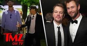 Matt Damon & Chris Hemsworth Go On a Date | TMZ TV