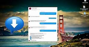 Save Facebook Messages to Computer